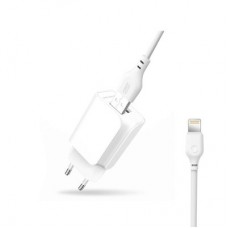 Зарядное устройство XO L35D 2USB / 2.1А + Lightning white (XO-L35-LGHT) Зарядное устройство XO L35D 2USB / 2.1А + Lightning white (XO-L35-LGHT) - Фото