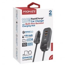 Зарядний пристрій Promate gearhub-120w.black - Фото