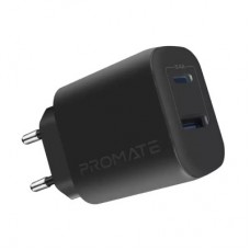 Зарядний пристрій Promate biplug.black - Фото