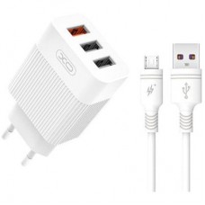Зарядное устройство XO L72 QC3.0 3USB +micro (XO-L72-MCR)
