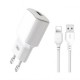Зарядное устройство XO L73 2.4A/1USB + cable lightning White (XO-L73i-WH)