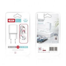 Зарядний пристрій XO L73 2.4A/1USB + cable lightning White (XO-L73i-WH) - Фото