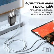 Зарядний пристрій Promate biplug-qc3.eu-bk - Фото