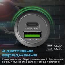 Зарядний пристрій Promate drivegear-20w.black - Фото