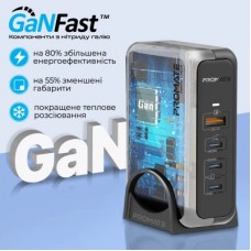 Зарядний пристрій Promate ganport-140w.black - Фото