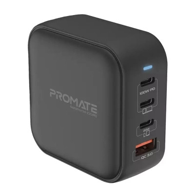 Зарядний пристрій Promate ganport4-100pd.black