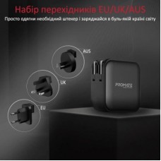 Зарядний пристрій Promate ganport4-100pd.black - Фото