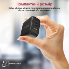 Зарядний пристрій Promate ganport4-100pd.black - Фото