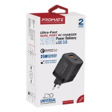 Зарядний пристрій Promate powerport-25ac.black - Фото