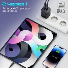 Зарядний пристрій Promate powerport-25ac.black - Фото