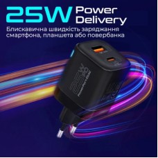 Зарядний пристрій Promate powerport-25ac.black - Фото