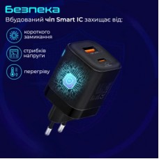 Зарядний пристрій Promate powerport-25ac.black - Фото