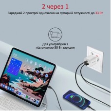 Зарядний пристрій Promate powerport-33.white - Фото