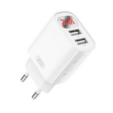 Зарядное устройство XO L95 (2USB/2.4A) + USB - Lightning White (XO-L95-L) - Фото