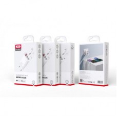 Зарядное устройство XO L95 (2USB/2.4A) + USB - MicroUSB White (XO-L95-M) - Фото