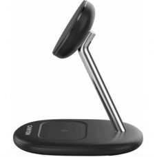 Зарядний пристрій Canyon wireless charger WCS-205 15 W Qi2 2in1 Black (CNS-WCS205B) - Фото