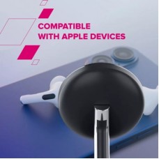Зарядний пристрій Canyon wireless charger WCS-205 15 W Qi2 2in1 Black (CNS-WCS205B) - Фото