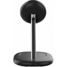 Зарядний пристрій Canyon wireless charger WCS-205 15 W Qi2 2in1 w/o adapter Black (CNS-WCS205BW/A) - Фото