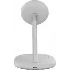 Зарядний пристрій Canyon wireless charger WCS-205 15 W Qi2 2in1 White (CNS-WCS205W) - Фото