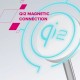 Зарядний пристрій Canyon wireless charger WCS-205 15 W Qi2 2in1 White (CNS-WCS205W)
