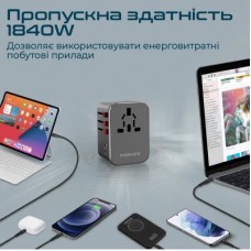 Зарядний пристрій Promate tripmate-36w.black - Фото
