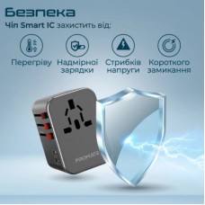 Зарядний пристрій Promate tripmate-36w.black - Фото