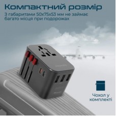 Зарядний пристрій Promate tripmate-36w.black - Фото
