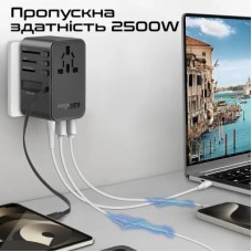 Зарядний пристрій Promate tripmate-gan70r - Фото