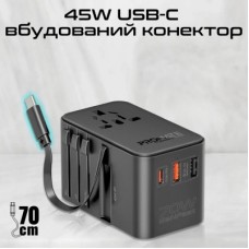Зарядний пристрій Promate tripmate-gan70r - Фото