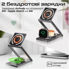 Зарядний пристрій Promate lucidfold-trio - Фото