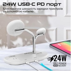 Зарядний пристрій Promate synergy-pro.white - Фото