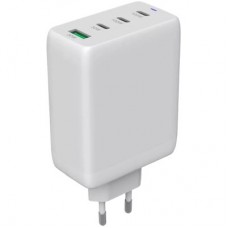 Зарядний пристрій Canyon CU100ACC GaN 100 W 3xPD 1xQC EU White (CNS-CUW100ACC) - Фото