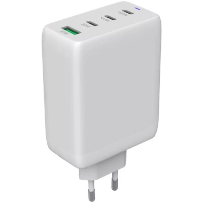 Зарядний пристрій Canyon CU100ACC GaN 100 W 3xPD 1xQC EU White (CNS-CUW100ACC)
