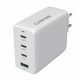 Зарядний пристрій Canyon CU100ACC GaN 100 W 3xPD 1xQC EU White (CNS-CUW100ACC)