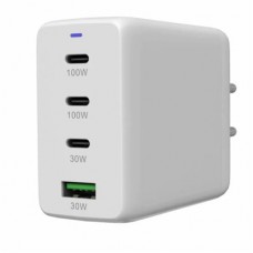 Зарядний пристрій Canyon CU100ACC GaN 100 W 3xPD 1xQC EU White (CNS-CUW100ACC) - Фото