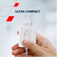 Зарядний пристрій Canyon CU100ACC GaN 100 W 3xPD 1xQC EU White (CNS-CUW100ACC) - Фото