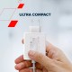 Зарядний пристрій Canyon CU100ACC GaN 100 W 3xPD 1xQC EU White (CNS-CUW100ACC)