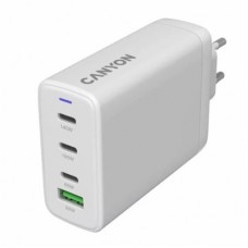 Зарядний пристрій Canyon CU140ACC GaN 150 W 3xPD 1xQC EU White (CNS-CUW140ACC) - Фото
