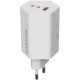 Зарядний пристрій Canyon HEXAGON 65 GaN 65 W 2xPD 1xQC EU White (CND-CHAHEX65W)