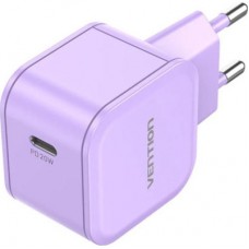 Зарядний пристрій Vention 1xUSB-C 20 W PD3.0/QC3.0 Purple (FEJV0-EU) - Фото