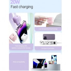 Зарядний пристрій Vention 1xUSB-C 20 W PD3.0/QC3.0 Purple (FEJV0-EU) - Фото