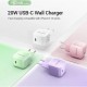 Зарядний пристрій Vention 1xUSB-C 20 W PD3.0/QC3.0 Purple (FEJV0-EU)