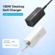 Зарядний пристрій Vention 4xUSB 100 W (2xUSB-C+2xUSB-A) PD3.0/QC 3.0/GaN Black (FBSBG-EU)