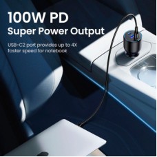 Зарядний пристрій Ugreen 3xUSB 130 W (2xUSB-C+USB-A) QC 3.0 black (CD293) (90413) - Фото