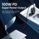 Зарядний пристрій Ugreen 3xUSB 130 W (2xUSB-C+USB-A) QC 3.0 black (CD293) (90413)