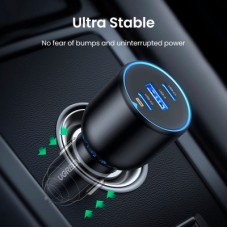 Зарядний пристрій Ugreen 3xUSB 130 W (2xUSB-C+USB-A) QC 3.0 black (CD293) (90413) - Фото