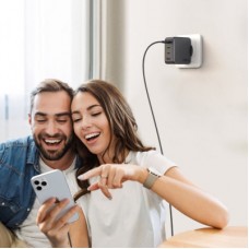 Зарядний пристрій Ugreen 4xUSB 100 W (3xUSB-C+USB-A) Gan Tech Fast GAN Charger black CD226 (40747) - Фото