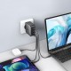 Зарядний пристрій Ugreen 4xUSB 100 W (3xUSB-C+USB-A) Gan Tech Fast GAN Charger black CD226 (40747)