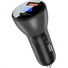 Зарядний пристрій Acefast 2xUSB 63 W (USB-C + USB-A) B6 with digital display (6974316280972) - Фото