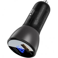 Зарядний пристрій Acefast 2xUSB 63 W (USB-C + USB-A) B6 with digital display (6974316280972) - Фото